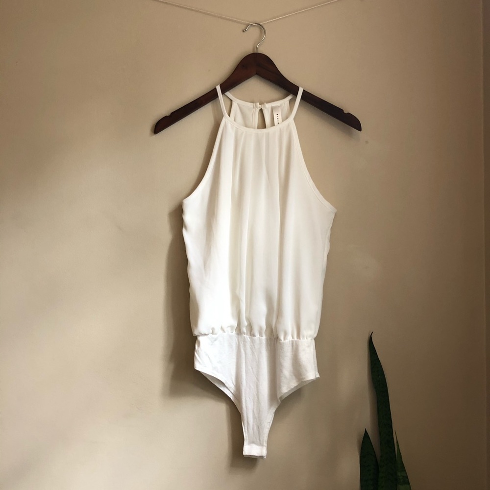 White Blue Blush Bodysuit
